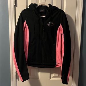 Harley-Davidson Black and Pink Bomber Jacket